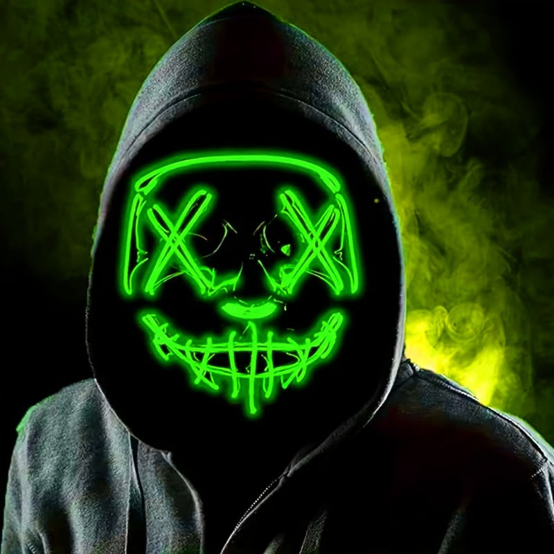 LED Halloween Mask | Anonymous Red Glow Design VexonGear
