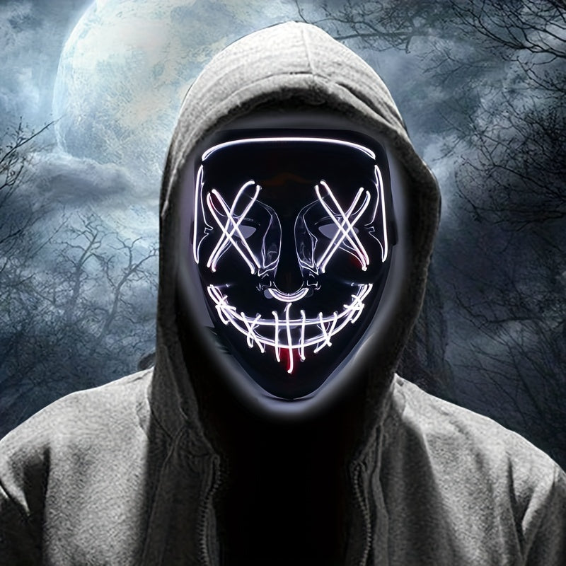 LED Halloween Mask | Anonymous Red Glow Design VexonGear