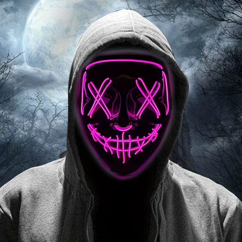LED Halloween Mask | Anonymous Red Glow Design VexonGear
