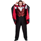Gothic Vampire Costume | Embroidered Vest with Cape VexonGear