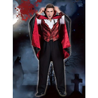 Gothic Vampire Costume | Embroidered Vest with Cape VexonGear