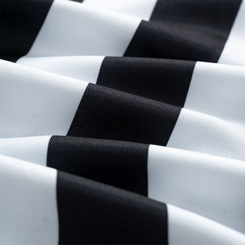 Striped Costume Suit | Black and White Movie Character Design VexonGear