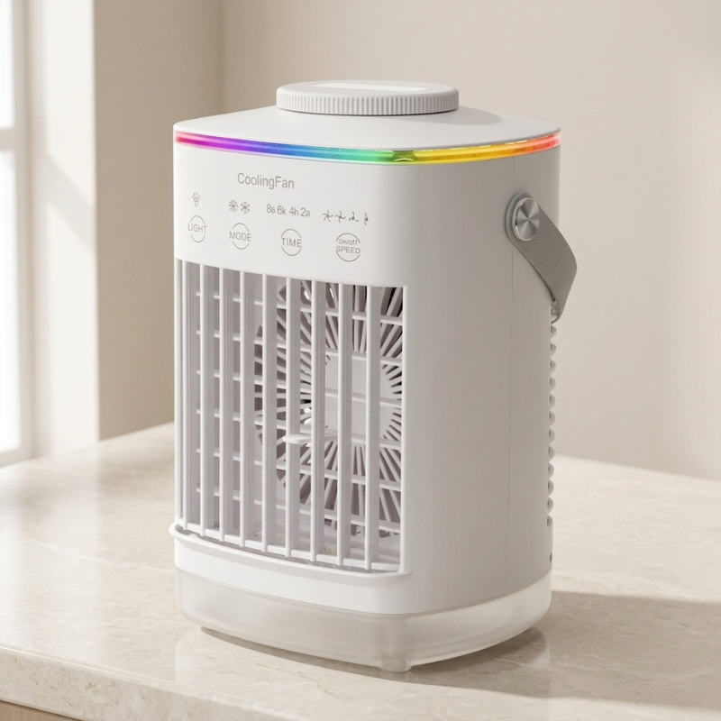 Mini Portable Air Conditioner  with Water Tank ABS Design