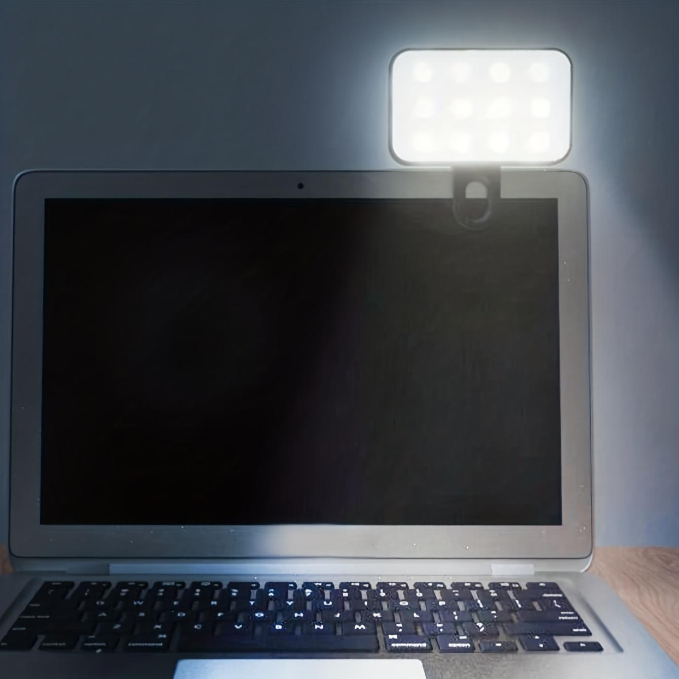 Mini Rechargeable Clip-On Selfie Light for Phone and Laptop with 3 Brightness Levels - Portable Ring Light for Perfect Selfies