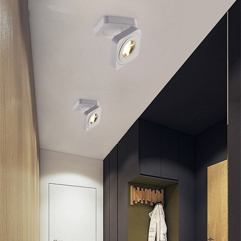 Adjustable Ceiling Light Aluminum Square Surface Mounted LED VexonGear