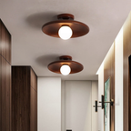 Flush Mount Ceiling Light LED Wood Shade 18 to 35 cm 110 to 240V VexonGear