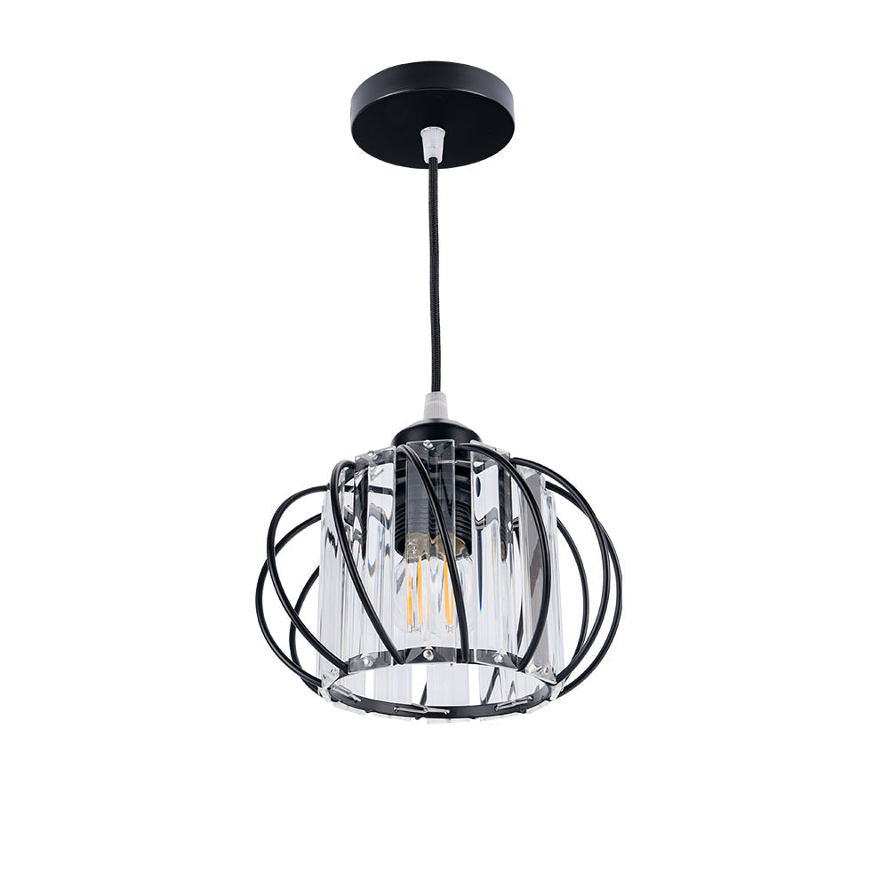Pendant Light Nordic Glass Globe Design E27 E26 Single Light for Hallway VexonGear