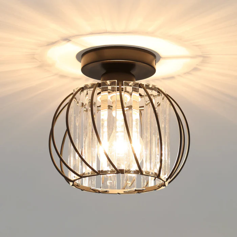 Pendant Light Nordic Glass Globe Design E27 E26 Single Light for Hallway VexonGear
