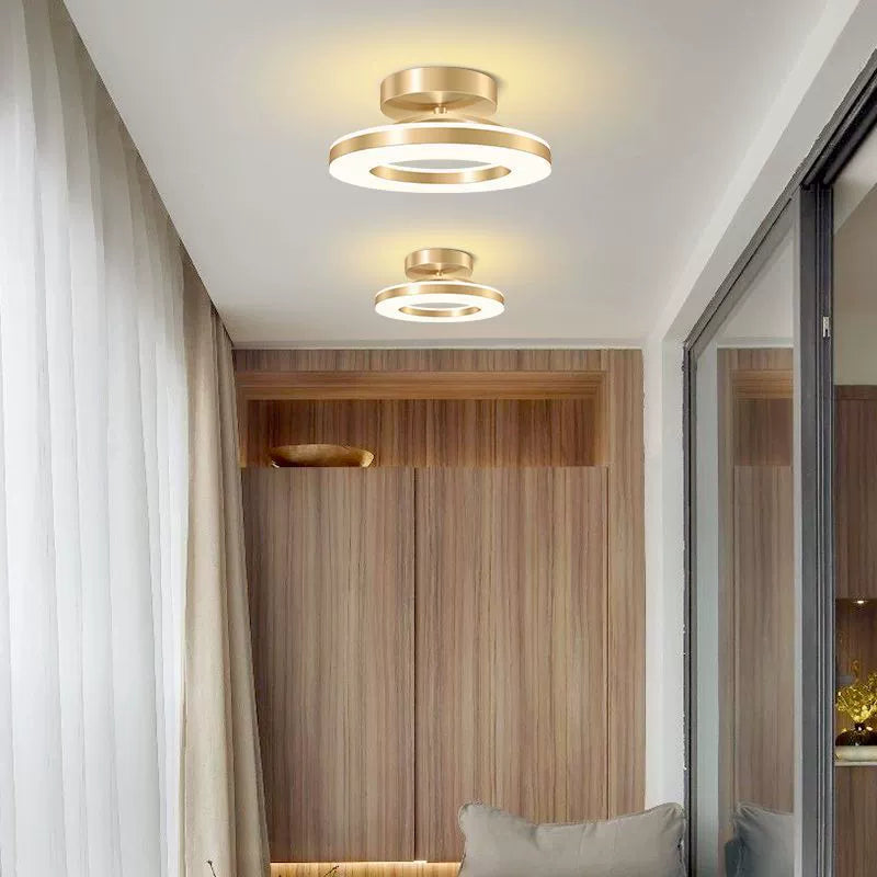 Adjustable Round LED Ceiling Light Fixture – Flush Mount, Multiple Color Settings, Sleek Design for Home Lighting VexonGear