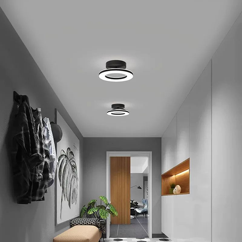 Adjustable Round LED Ceiling Light Fixture – Flush Mount, Multiple Color Settings, Sleek Design for Home Lighting VexonGear