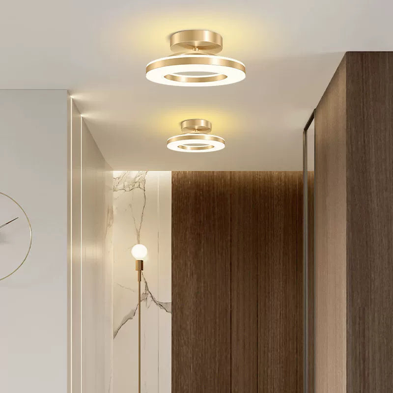 Adjustable Round LED Ceiling Light Fixture – Flush Mount, Multiple Color Settings, Sleek Design for Home Lighting VexonGear