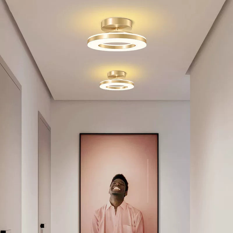 Adjustable Round LED Ceiling Light Fixture – Flush Mount, Multiple Color Settings, Sleek Design for Home Lighting VexonGear