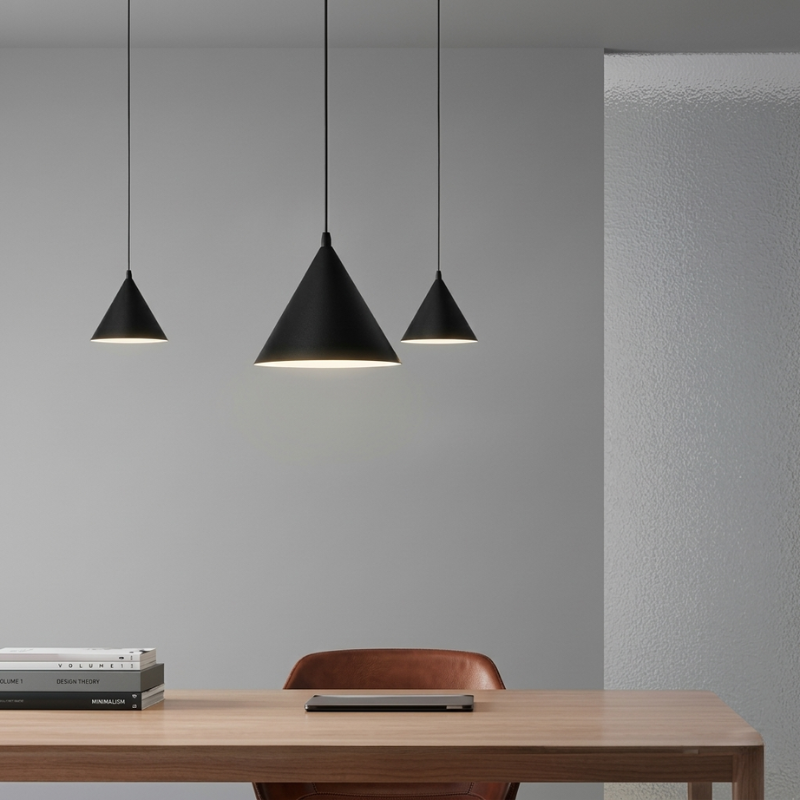 Pendant Light Black Metal E27 Socket 90 to 260V Cord Mounted VexonGear