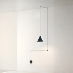 Pendant Light Black Metal E27 Socket 90 to 260V Cord Mounted VexonGear