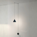 Pendant Light Black Metal E27 Socket 90 to 260V Cord Mounted VexonGear