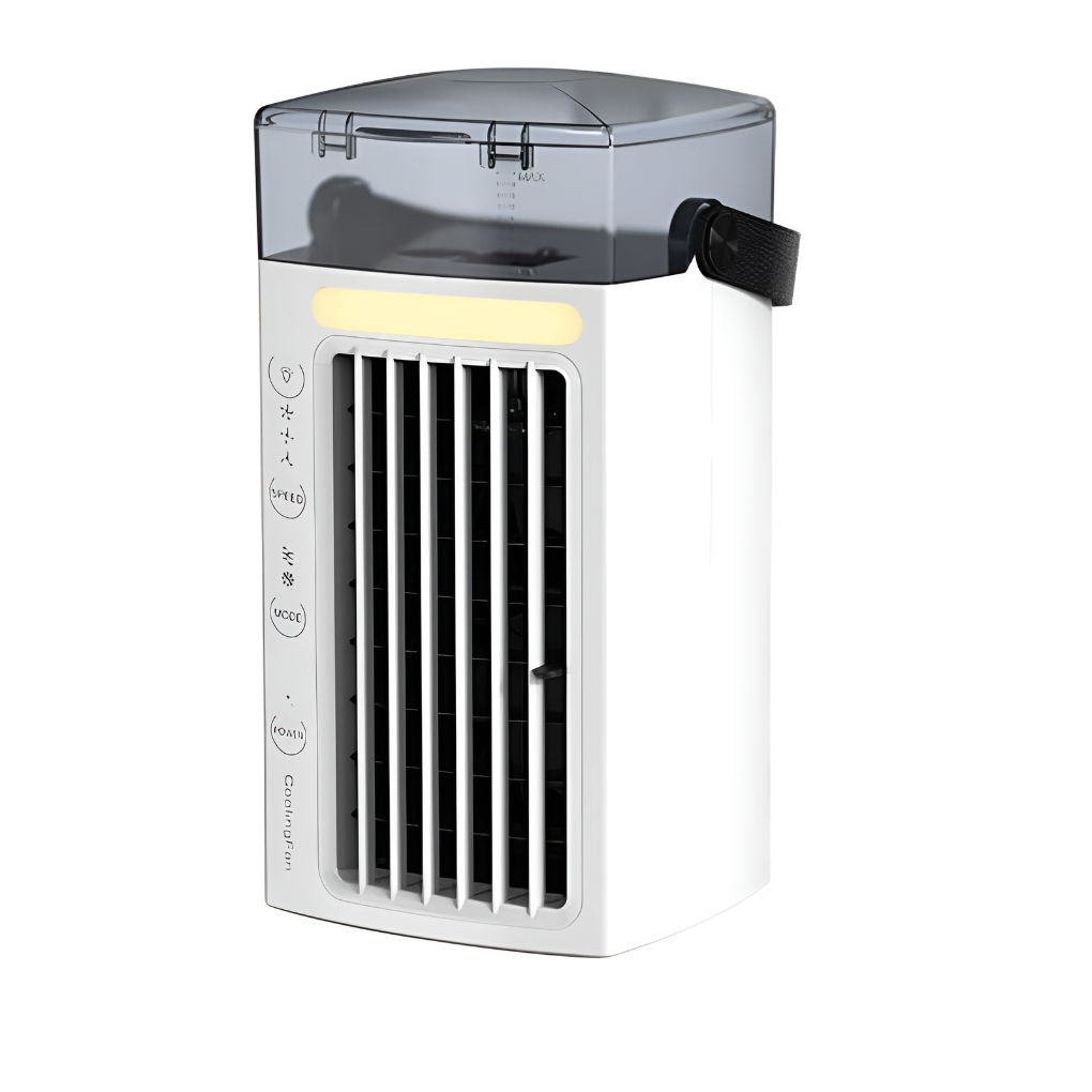 Portable Air Conditioner Compact Cooling Unit Lightweight Geometric Design