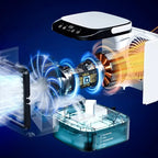 Portable Air Cooler | 3-Speed Humidifier With LED Light