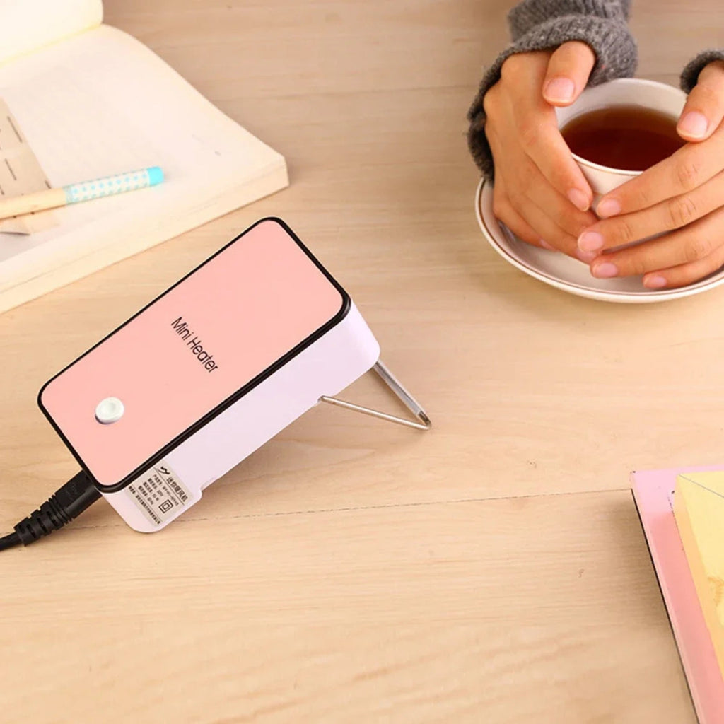 Electric Hand Warmer Portable Ceramic Heater ABS Body Adjustable Metal Stand