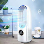 Portable Evaporative Cooler, Bladeless Design, 100ml Water Tank, 6 Speed Settings