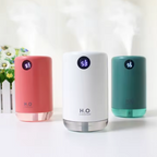 Ultrasonic Humidifier, 500ml Capacity, Rechargeable Battery, LED Night Light