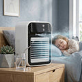 Portable Misting Air Cooler Dual Nano Mist Rechargeable 3 Speed Fan Digital Display