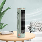 Portable Tower Fan, Bladeless Design, 360° Air Circulation, Battery Operated