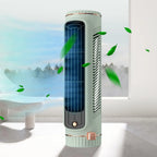 Portable Tower Fan, Bladeless Design, 360° Air Circulation, Battery Operated