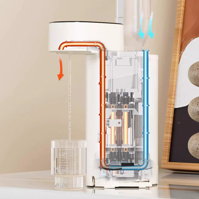 Portable Water Dispenser, 220V Plug-In, 5 Temperature Settings, Digital Display