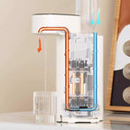 Portable Water Dispenser, 220V Plug-In, 5 Temperature Settings, Digital Display