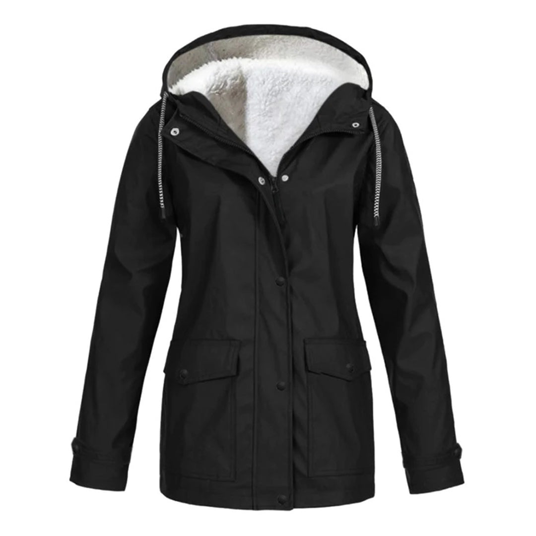 Waterproof Winter Jacket | Fleece Lined Hooded Raincoat VexonGear