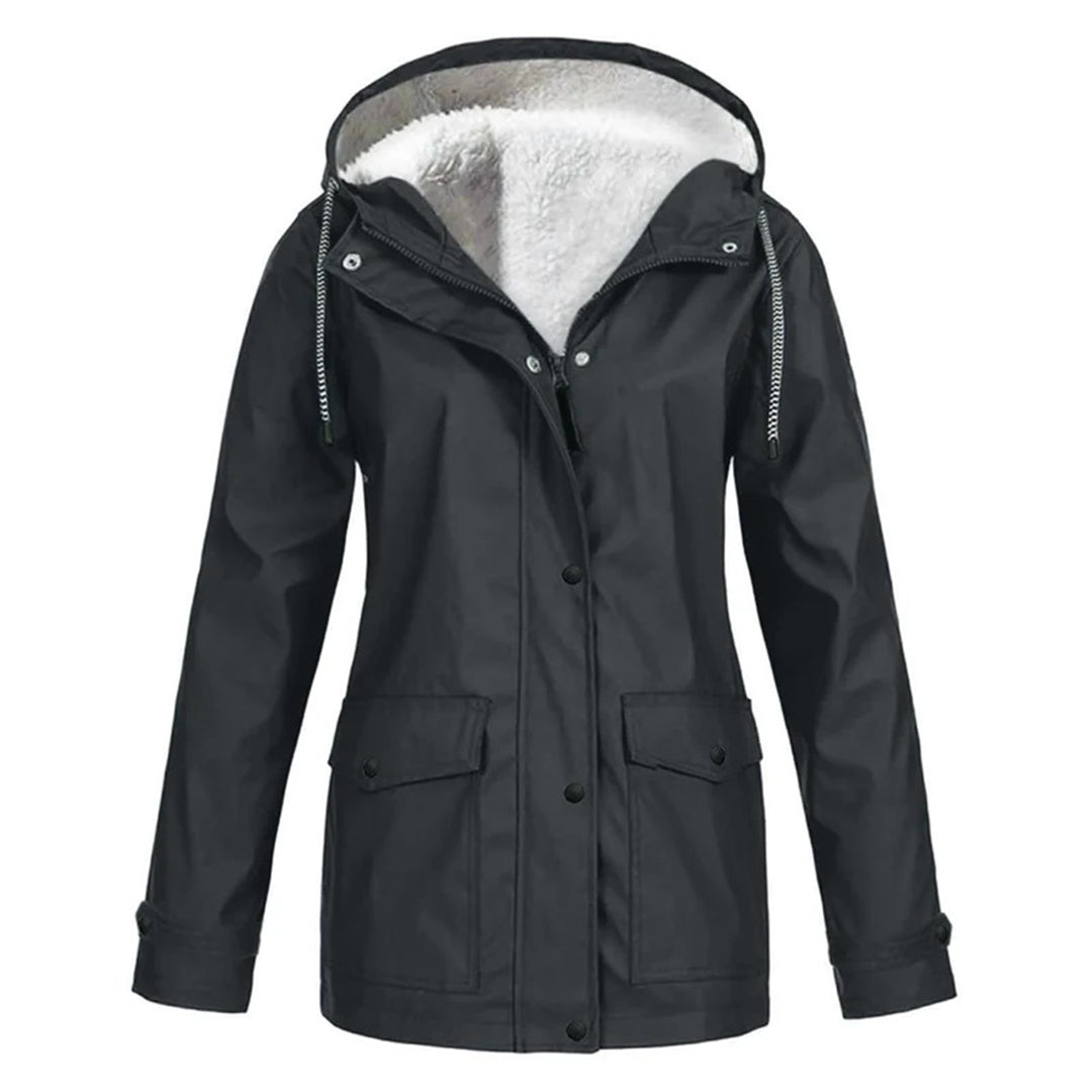 Waterproof Winter Jacket | Fleece Lined Hooded Raincoat VexonGear