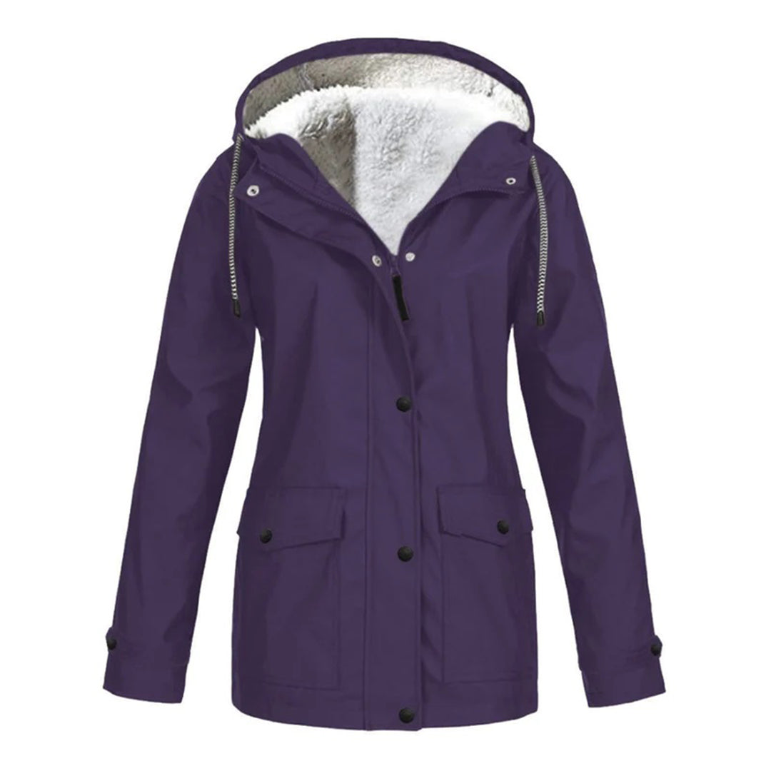 Waterproof Winter Jacket | Fleece Lined Hooded Raincoat VexonGear