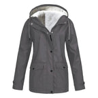 Waterproof Winter Jacket | Fleece Lined Hooded Raincoat VexonGear