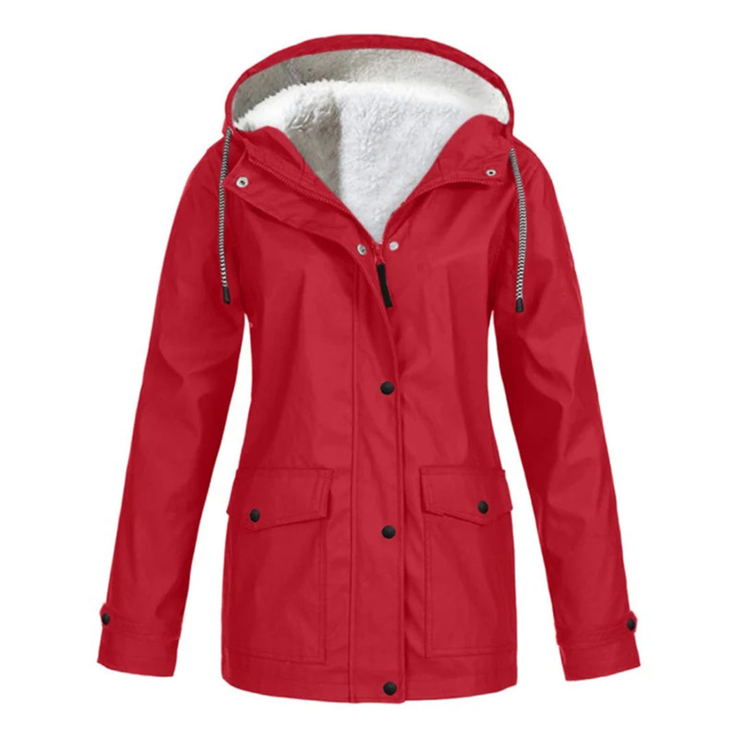 Waterproof Winter Jacket | Fleece Lined Hooded Raincoat VexonGear