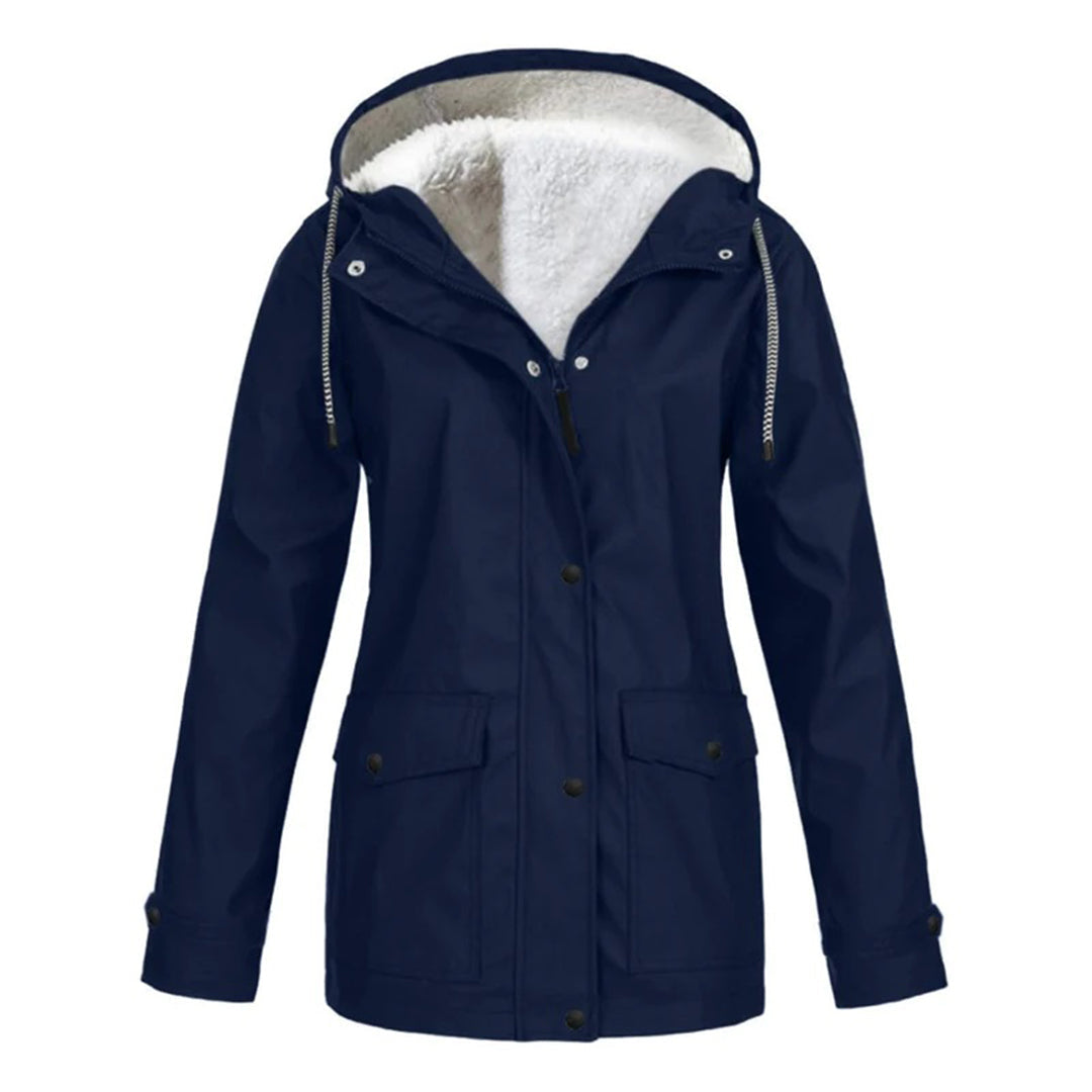 Waterproof Winter Jacket | Fleece Lined Hooded Raincoat VexonGear