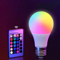 RGB LED Smart Light Bulb E27 Screw Base Remote Control Dimmable Color Changing VexonGear
