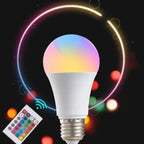 RGB LED Smart Light Bulb E27 Screw Base Remote Control Dimmable Color Changing VexonGear