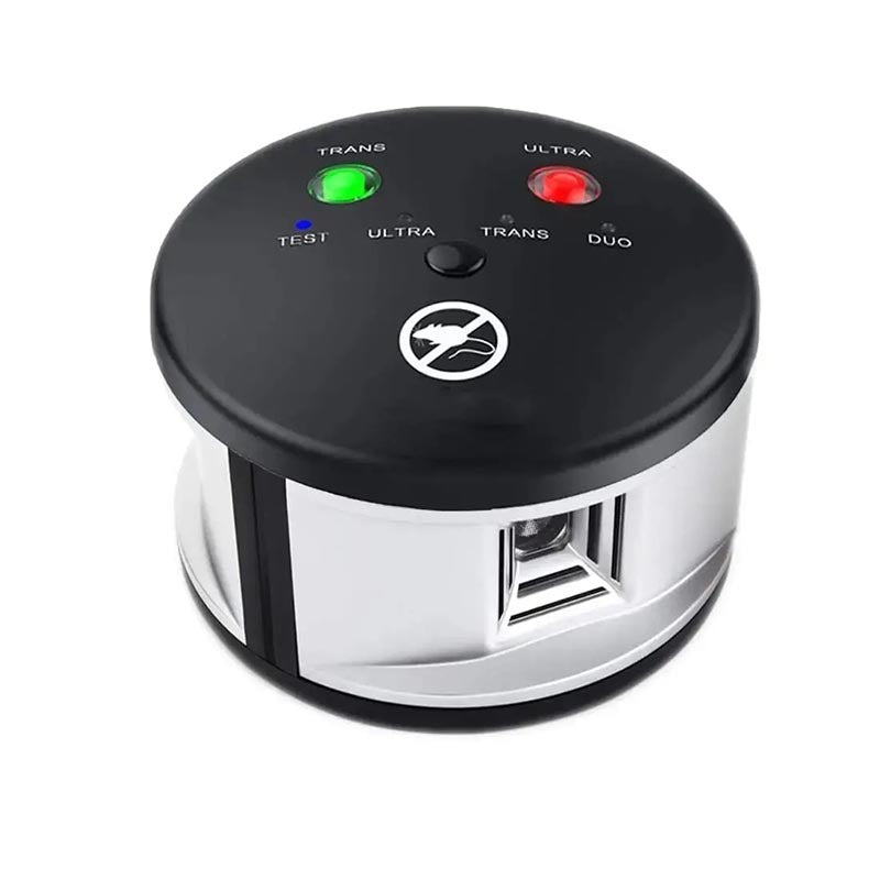 Ultrasonic Rodent Repeller Metal 5W 9V Multi Mode Indoor Pest Device