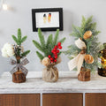 Mini Christmas Tree Set | Rustic Tabletop Holiday Decorations VexonGear