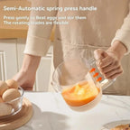 Kitchen Mixing Cup | Manual Stirring Beater With Spring Handle VexonGear