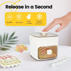 Modern Ice Cube Maker | Double Layer Storage With Handle VexonGear