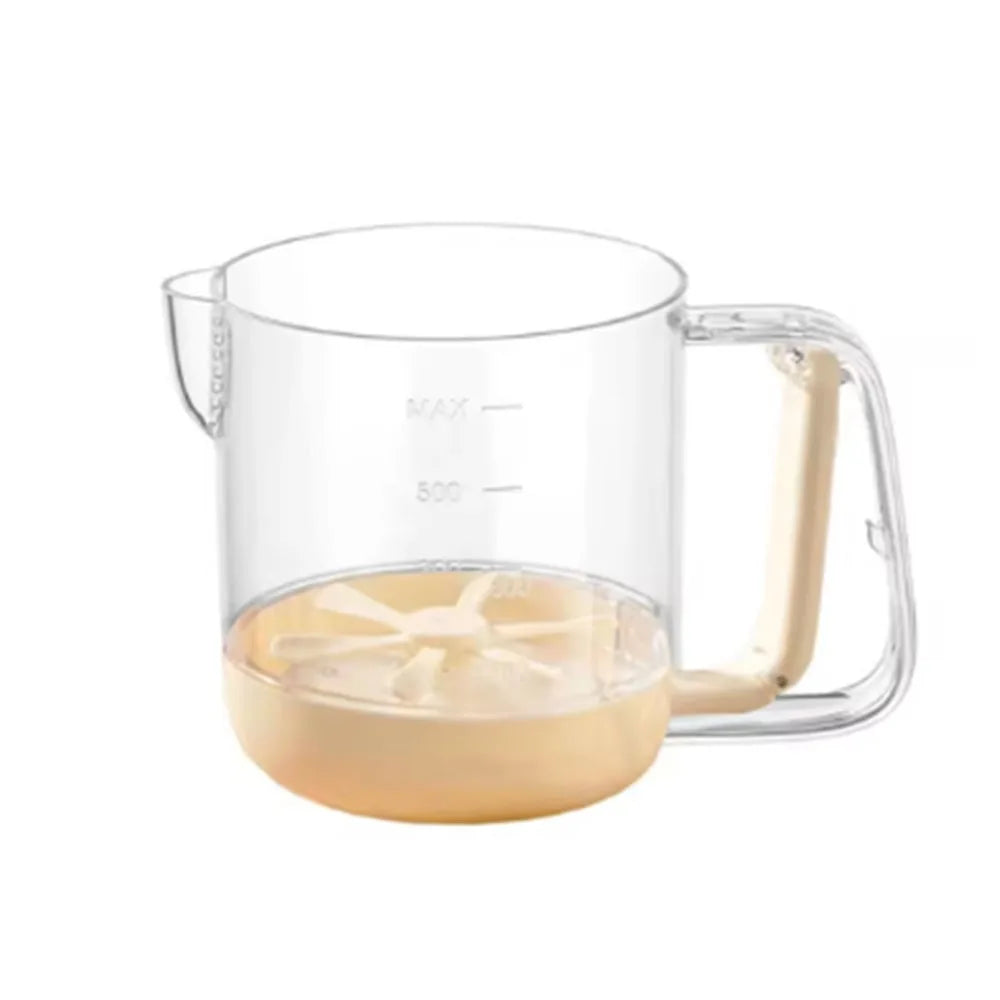 Kitchen Mixing Cup | Manual Stirring Beater With Spring Handle VexonGear