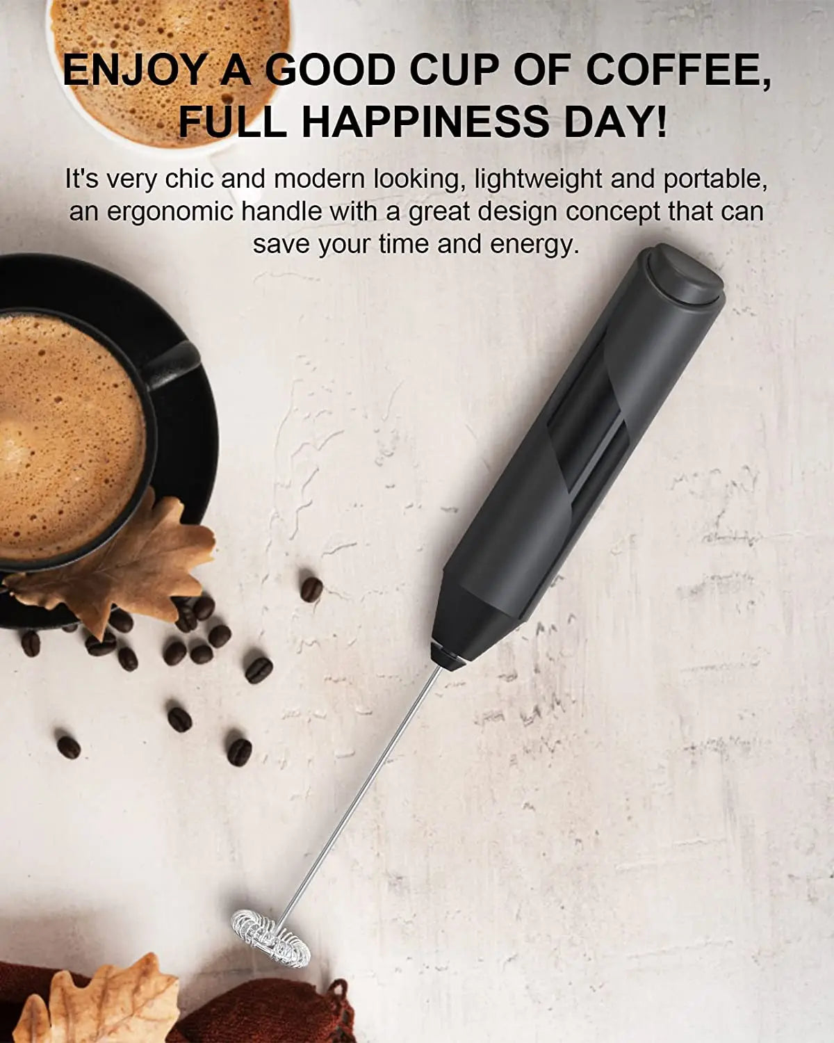 Electric Milk Frother | Professional Handheld Coffee Whisk VexonGear