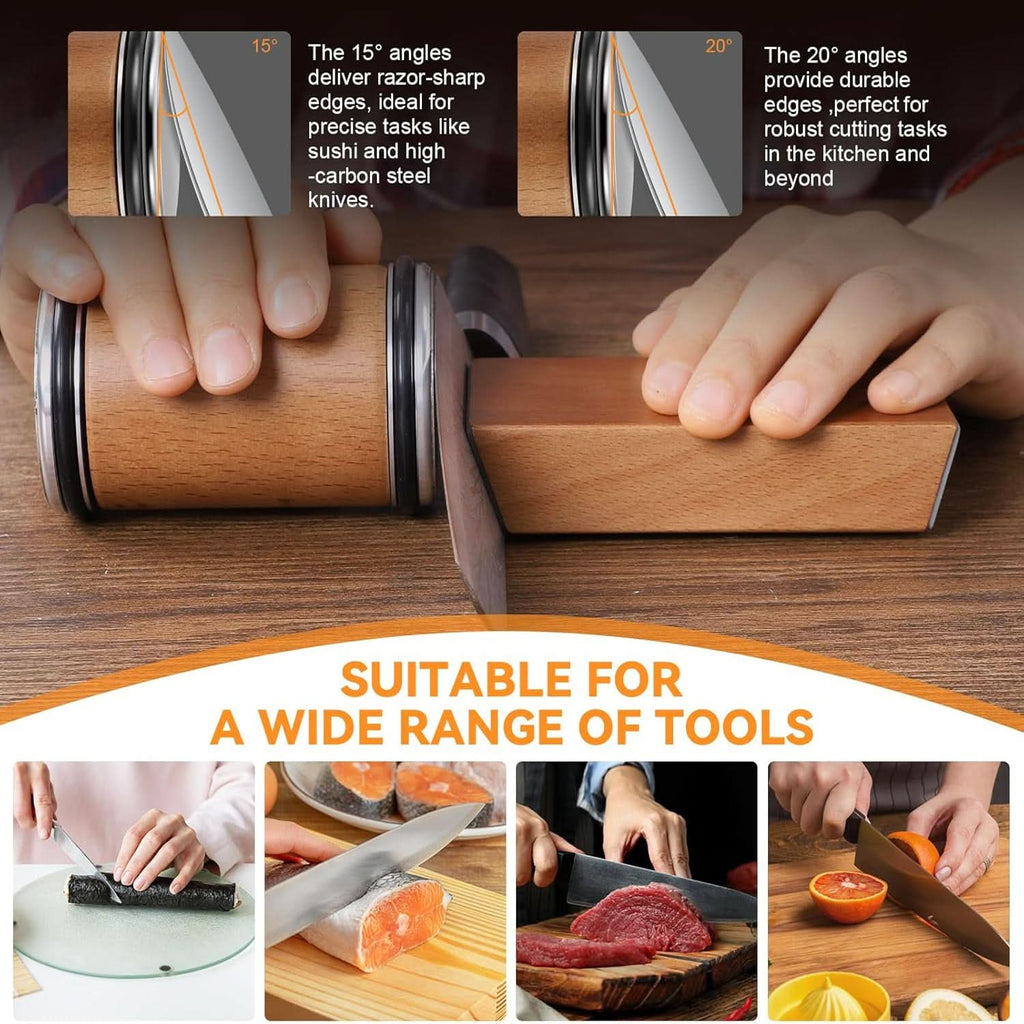 Vexon Pro Knife Sharpener with Diamond Roller