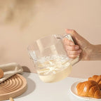 Kitchen Mixing Cup | Manual Stirring Beater With Spring Handle VexonGear