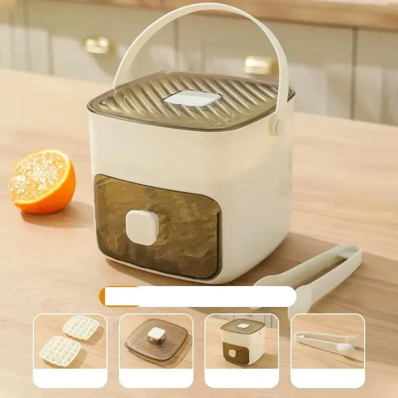 Modern Ice Cube Maker | Double Layer Storage With Handle VexonGear