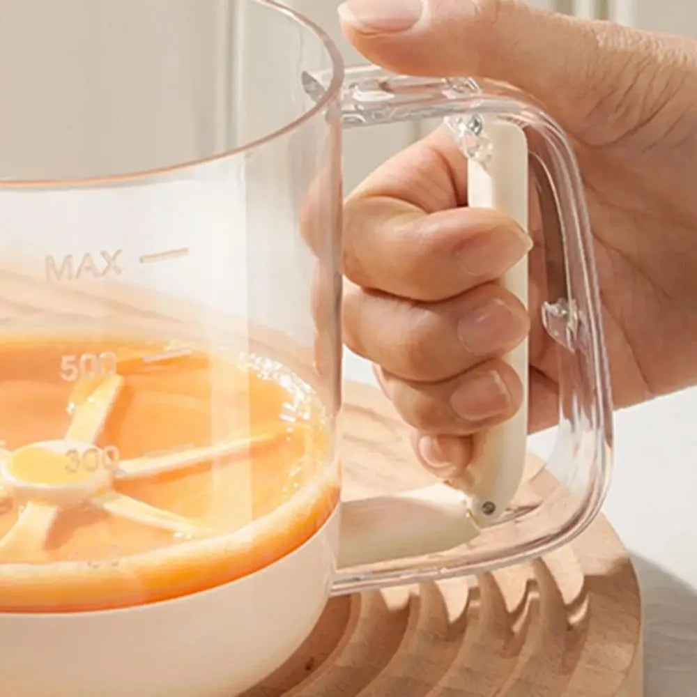 Kitchen Mixing Cup | Manual Stirring Beater With Spring Handle VexonGear