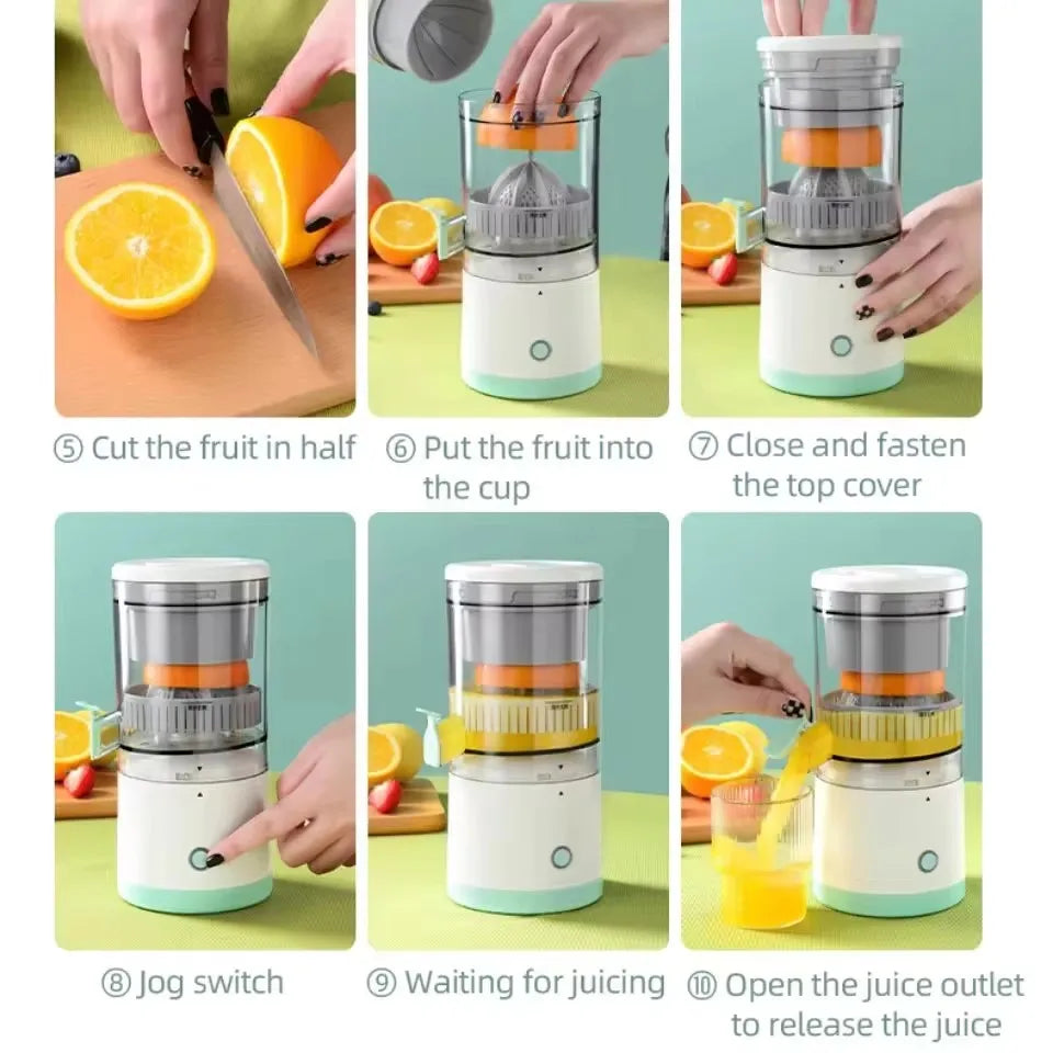 Electric Citrus Juicer | Portable Automatic Pulp Separator VexonGear
