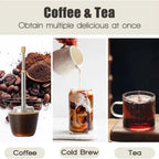 Portable French Press Coffee & Tea Maker | Stainless Steel Travel Brewer VexonGear