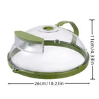 Microwave Food Cover | Steam Vent Splatter Guard With Handle VexonGear
